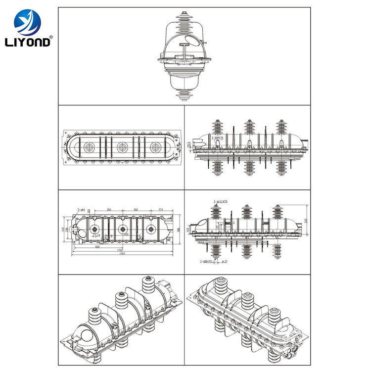 FLN-40.5KV Indoor AC HV SF6 Load Switch drawing