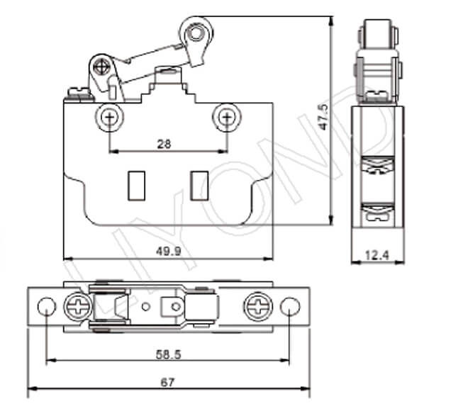 RCSK-1-11W Micro switch drawing (1)