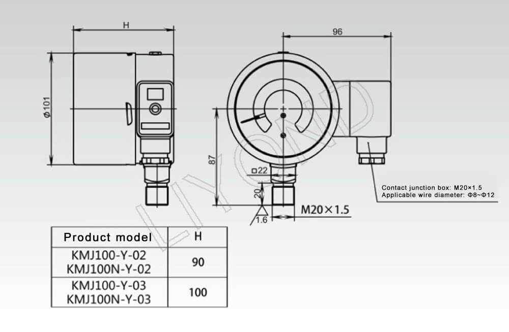 gas density gauge drawing 