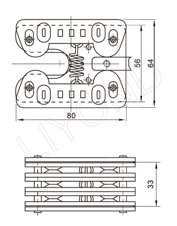 LYA301 flat contact drawing