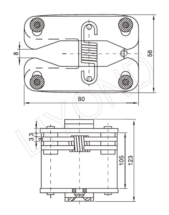 LYA407 flat contact drawing