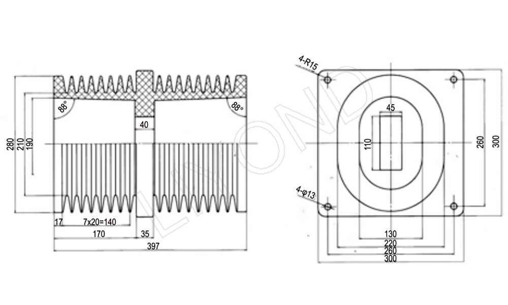 35kV bushing drawing 