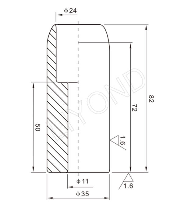 LYB101 fixed contact drawing