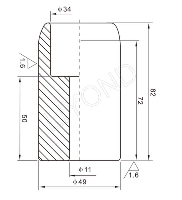 LYB103 fixed contact drawing