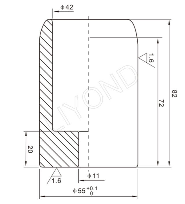 LYB115 fixed contact drawing