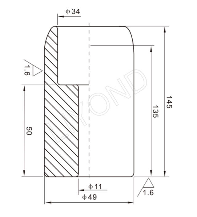 LYB118 fixed contact drawing